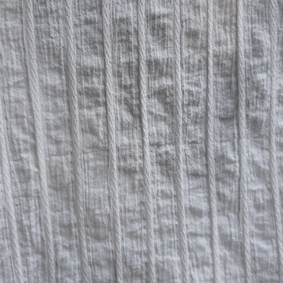 WHITE EMBELLISHED PEASANT BLOUSE, 2X - Picture 5 of 8